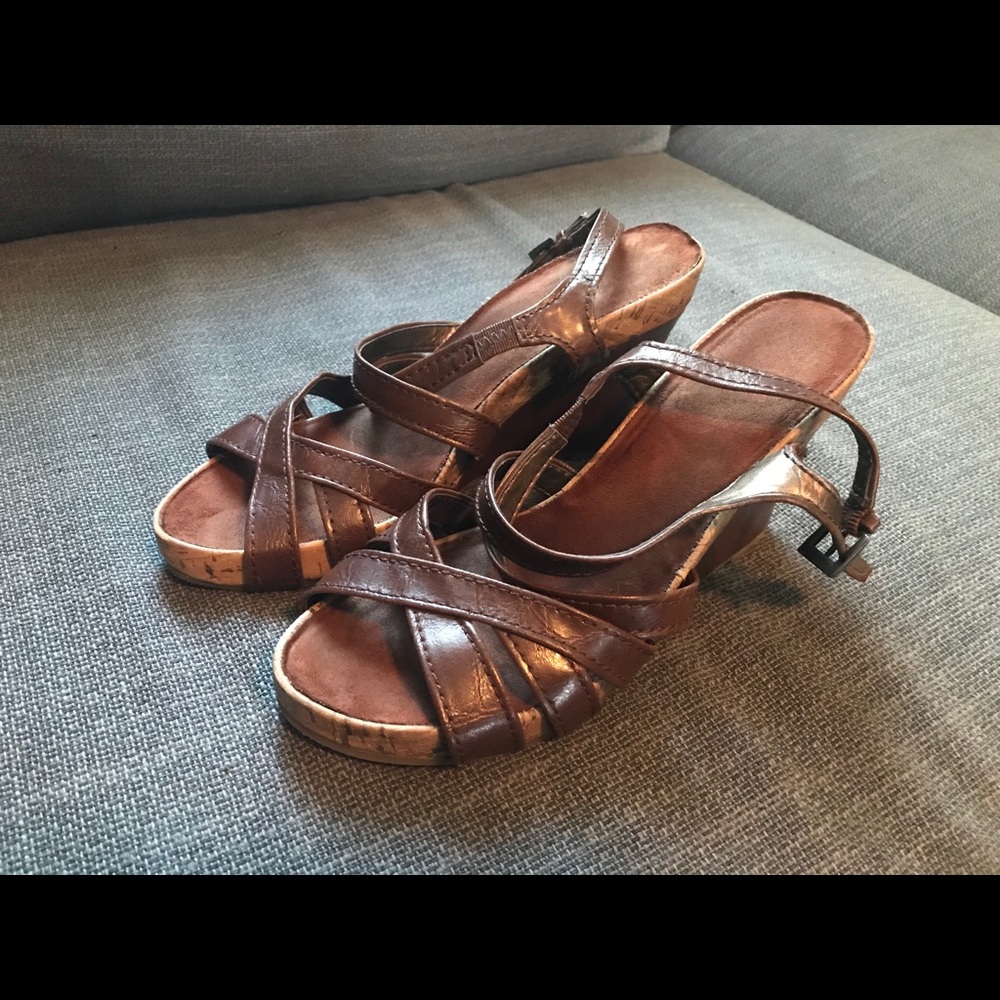 A2 by Aerosoles Brown Strappy Sandals